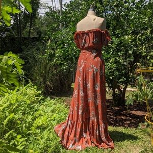 Bohemian Floral Maxi Dress